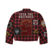 Load image into Gallery viewer, “Feed the vultures” crop flannel (pre-order)
