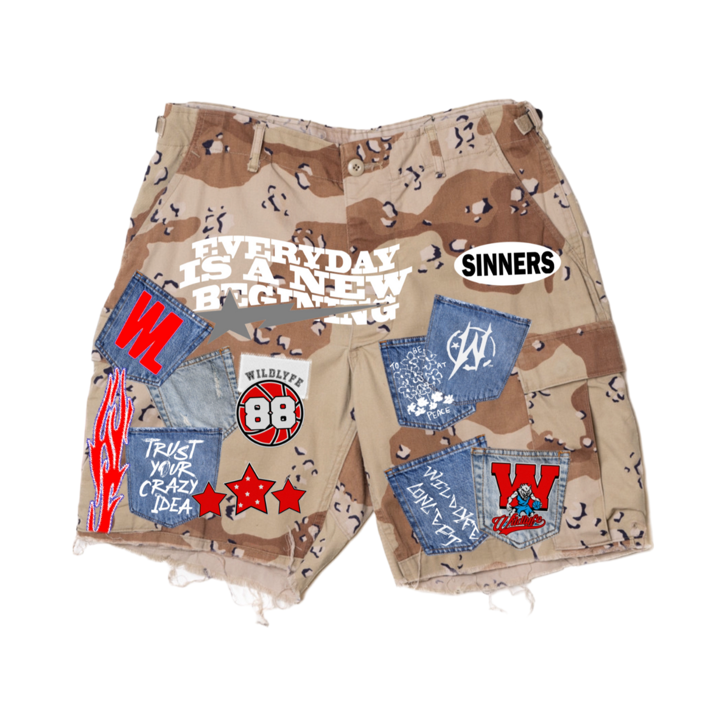 Cold war camo shorts(pre-order)