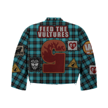 Load image into Gallery viewer, “Feed the vultures” crop flannel (pre-order)
