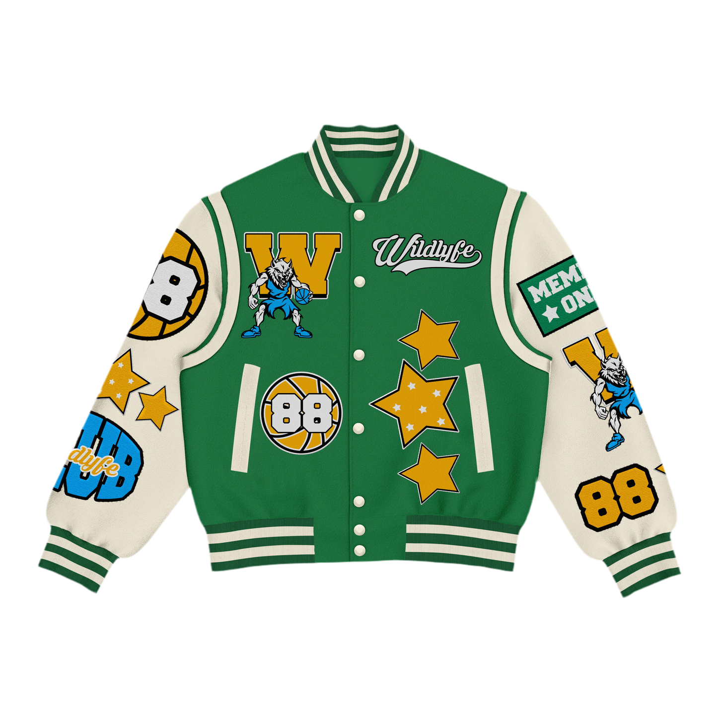 Team Wolf Varsity Jacket (pre-order)