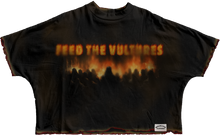 Load image into Gallery viewer, “FEED THE VULTURES” BURNT CROP TEE.
