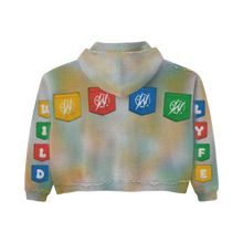 Load image into Gallery viewer, Multicolored knitted zip up hoodie (pre-order)
